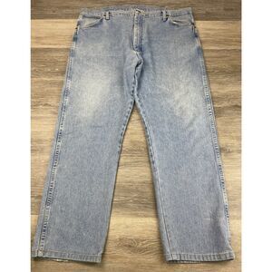 Wrangler Jeans Men's‎ 42x34 Fits 42x31 Blue 13MWZAW Cowboy Cut Western Denim